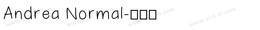 Andrea Normal字体转换